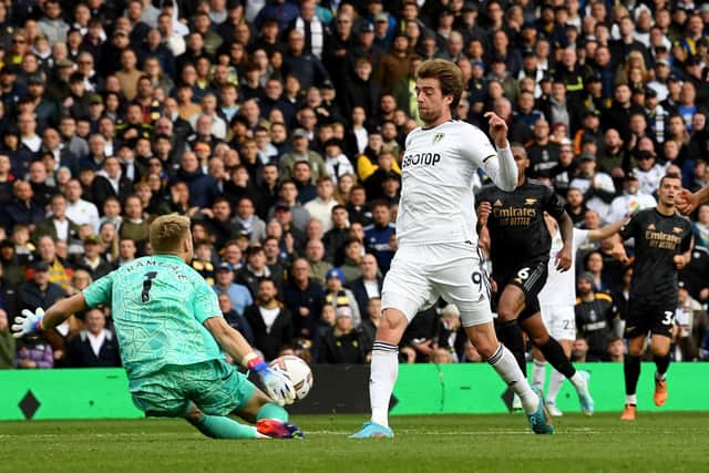 SCARE: Leeds United showed they could give Arsenal a good game when the sides met at Elland Road in October