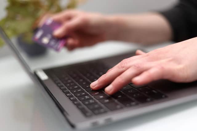 A general view of a person using their card online. PIC: Alamy/PA.