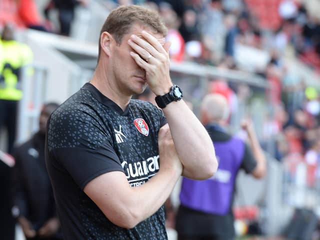BAD TO WORSE: Rotherham United went backwards after sacking Matt Taylor (pictured) and replacing him with Leam Richardson