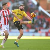 Tom Bradshaw, pictured in action for Oxford United at Stoke City. Picture: Getty Images.