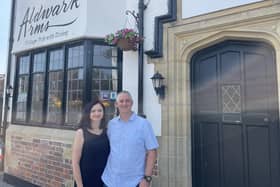 Sue and Warren Taylor, owners of the Aldwark Arms near York