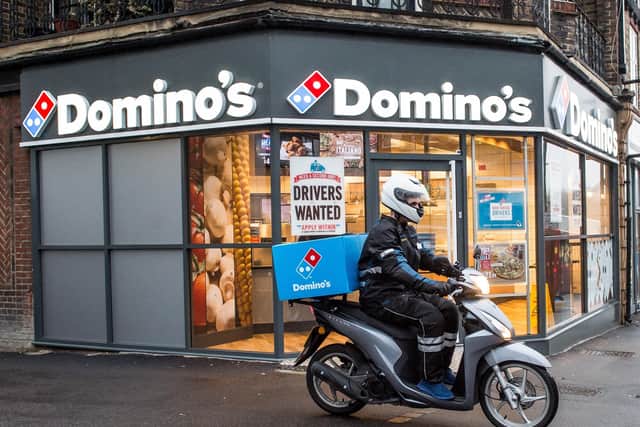 Pizza chain Domino’s UK said it increased its market share in the first three months of the year as an increase in the number of collections offset a drop in delivery orders.