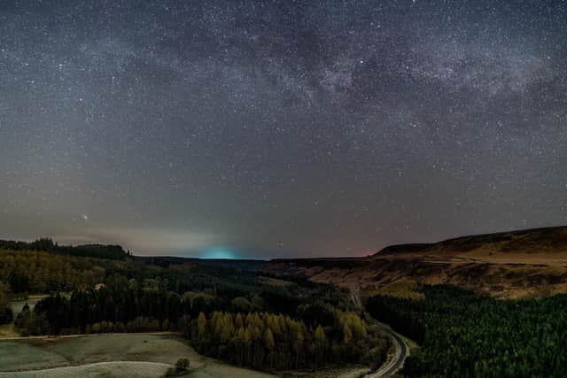 Cygnus and Andromeda over Newton Dale - the programme will showcase the International Dark Sky Reserves above the North York Moors and Yorkshire Dales National Parks.