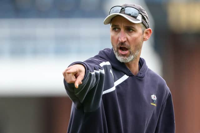 Pointing the way: the former Yorkshire head coach Jason Gillespie. Picture by Alex Whitehead/SWpix.com