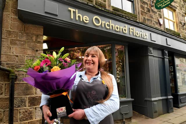 Traditional market town of Otley launches a YouTube video celebrating its independent shops, bakeries and bookshops, Alishia Easthope from Orchard Florest 15 Market Street, Otley, is pictured. Picture taken by Yorkshire Post Photographer Simon Hulme