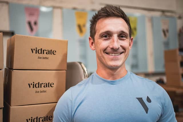 Hydration brand: Nick Hird, co-founder of Vidrate. ‘For the first two years (of the business), we couldn't afford hotels so I slept in my van.’