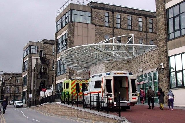Bradford Teaching Hospitals NHS Foundation Trust usually has 591 beds open, but 556 are full. That means just 35 beds are free, an occupation percentage of 94.1.