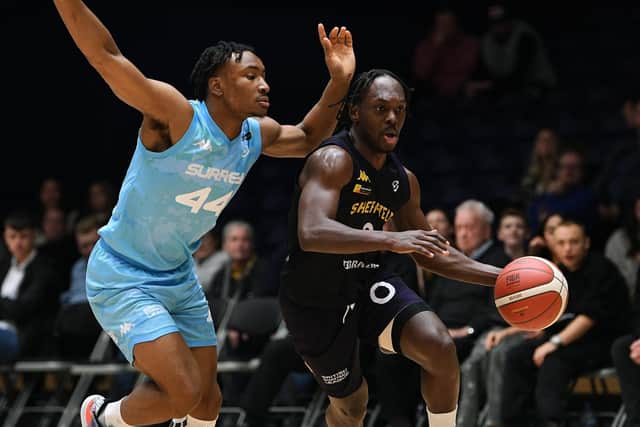 Sheffield Sharks' Devearl Ramsey was named in the British Basketball League's team of the week for his performances against Surrey Scorchers and Caledonia Gladiators (Picture: Jonathan Gawthorpe)