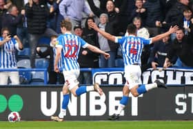 GOALSCORERS: Huddersfield Town's Jack Rudoni (left) and Matty Pearson (right)