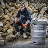 The Yorkshire Stone Dresser James Robinson who just uses hand tools, photographed by Tony Johnson for The Yorkshire PostHe has become a social media sensation bringing awareness to the dying craft of stone dressing.
