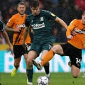 Hull City midfielder Andy Cannon (right), pictured in action against Middlesbrough rival Paddy McNair last season. Picture: PA
