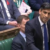 Rattled: Prime Minister Rishi Sunak was belittled at PMQs by Sir Keir Starmer for humiliating Greece's Prime Minister Kyriakos Mitsotakis over the Elgin Marbles. Mr Sunak suggested everything Rishi Sunak touches turns to something unpleasant that Home Secretary James Cleverly is accused of blurting out at last week's PMQs.  Photo credit should read: House of Commons/UK Parliament/PA Wire