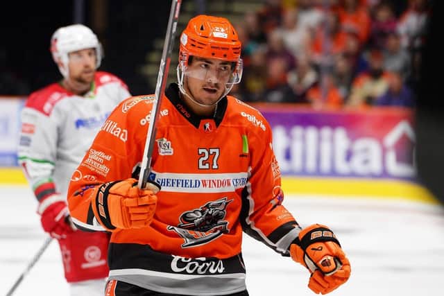 ON THE RISE: Cole Shudra has impressed all over the ice this season for Sheffield Steelers Picture: Dean Woolley/Steelers Media