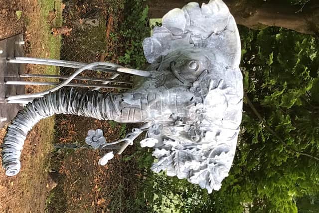 North Yorkshire-based James Wilkinson was commissioned to create an elephant sculpture in memory of Emily Oliver.