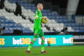 Huddersfield Town keeper Jacob Chapman, pictured in action against Championship rivals Middlesbrough on December 29. Picture: Bruce Rollinson.