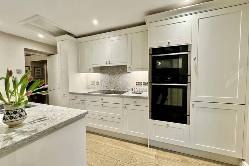 The kitchen has been recently fitted and looks and functions well