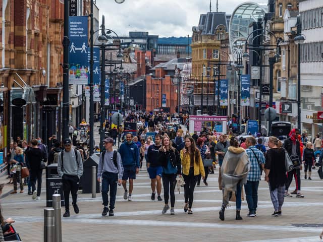 Leeds held the highest percentage of footfall growth out of all Yorkshire and the Humber cities. Picture: James Hardisty.