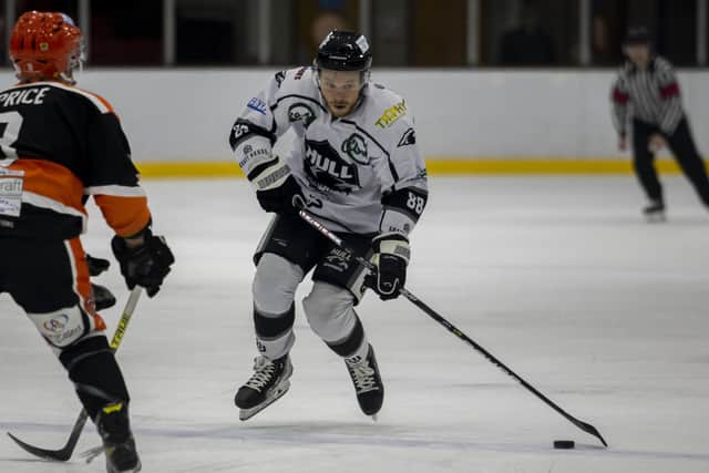 ON A ROLL: Andrej Themar posted three goals and four assists in Hull Seahawks' 8-7 overtime at Peterborough Phantoms. Picture courtesy of Hull Seahawks.