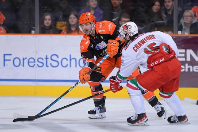 MOVING ON: Evan Mosey will not be back with Sheffield Steelers in 2023-24. Picture courtesy of Dean Woolley
