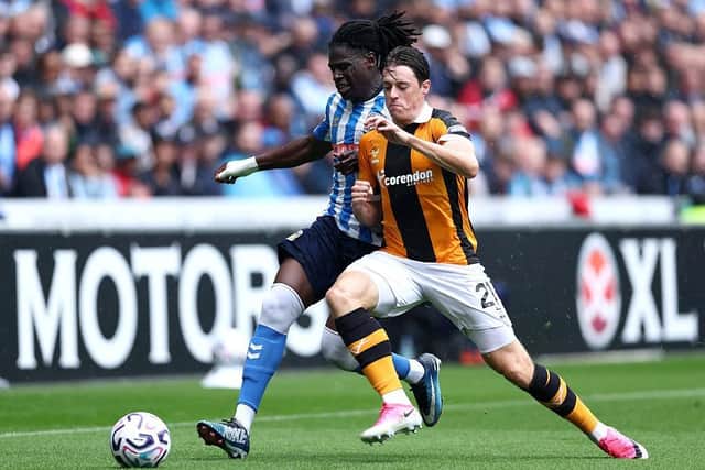 FIRST CHANCE: Elliot Stroud, pictured with Loum Tchaouna (Image: Molly Darlington/Getty Images)