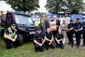 A new project promises to get tougher on rural crime in the East Riding, thanks to £113,000 funding from the Humberside Police and Crime Commissioner. 
New all-terrain vehicles that will help in the fight against rural crime were on display as the East Riding Community Safety Partnership launched the project at the Driffield Show.