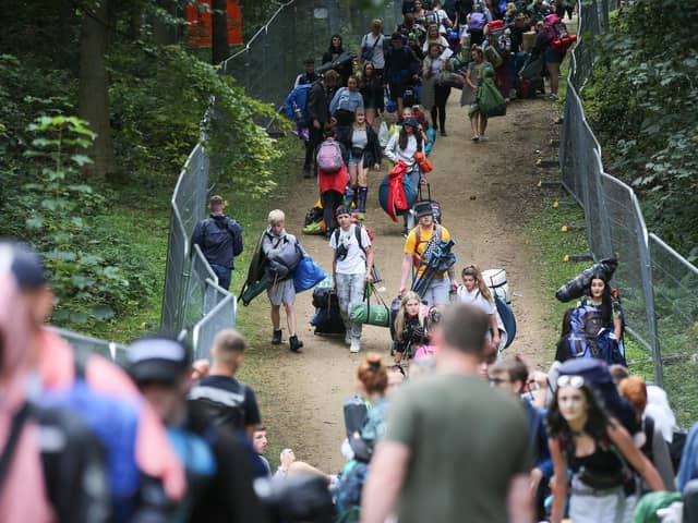 Festival goers arrive early to Leeds Festival 2019, Bramham Park, Leeds. August 21 2019. Reading and Leeds Festival officially kicks off Friday with temperatures forecast to sore over Bank Holiday weekend.
SWNS
