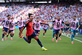 WORTHY WINNERS: Spain's Ferran Torres celebrates scoring the only goal of the 2026 World Cup final (Image: David Ramos/Getty Images)