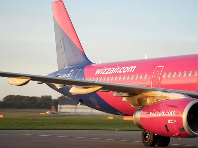Wizz Air's first flight from Leeds Bradford Airport