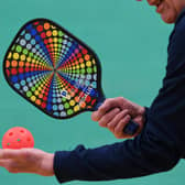Pickleball at Tadcaster Leisure Centre, the paddle and the ball with its 27 holes. (Picture: Jonathan Gawthorpe)