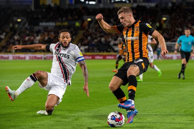 New identity: Regan Slater is enjoying the freedom afforded to him playing under new Hull City head coach Liam Rosenior (Picture: Bruce Rollinson)