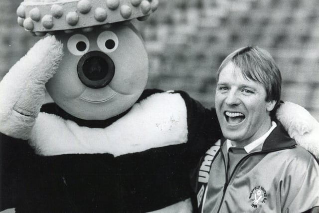 Manager of Sheffield United Dave Bassett , pictured with Bertie Bassett, the mascot of Sheffield sweet firm George Bassett & Co, in 1988. It takes all sorts...