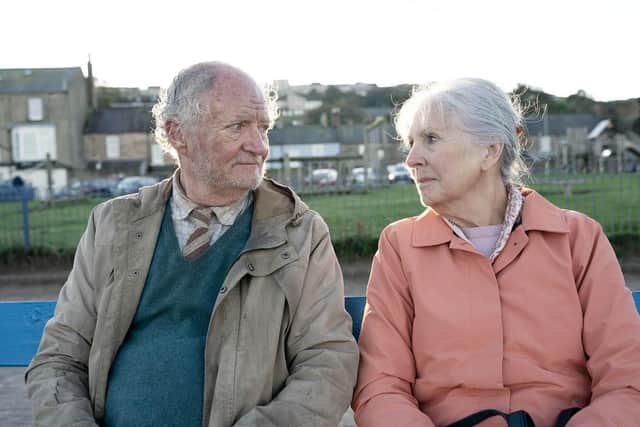Jim Broadbent and Penelope Wilton on The Unlikely Pilgrimage of Harold Fry. (Pic credit: eOne)