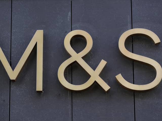 Library image of Marks & Spencers' logo, as the retailer has announced plans to ramp up its store overhaul with plans to open 20 new shops across the UK in a move that will create 3,400 jobs.