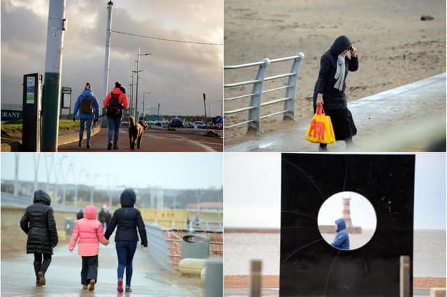 Storm Dudley has arrived in the North East as the Met Office issues an amber weather warning.