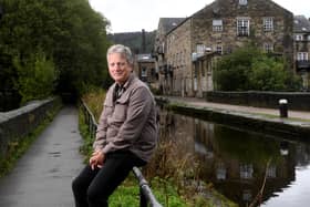 Times journalist Rick Broadbent has written a major new biography about Yorkshire called Now Then , pictured at Hebden Bridge.Picture taken by Yorkshire Post Photographer Simon Hulme 20th September 2023