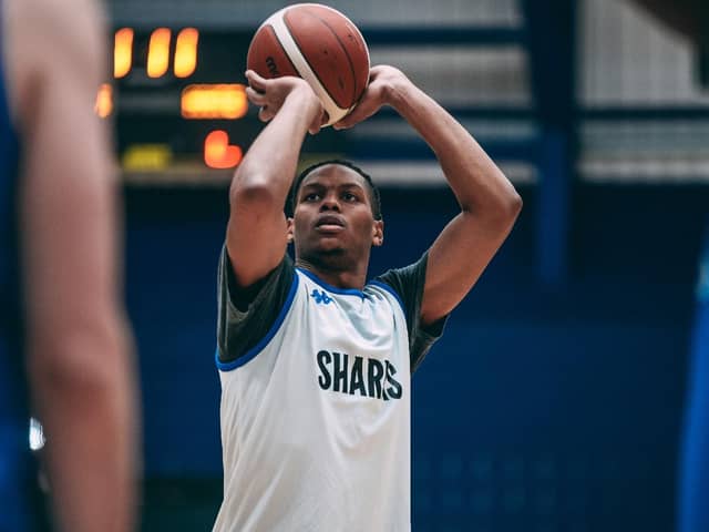 Forward Malek Green scored 17 points on his Sheffield Sharks debut. (Picture: Adam Bates)
