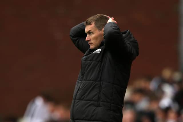 EXASPERATED: Rotherham United manager Matt Taylor was dismayed by his team's second heavy defeat at Stoke City. Picture: Ian Hodgson/PA