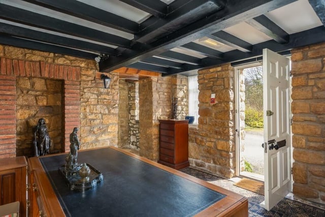 The property has been sensitively updated with the original stone a star of the show