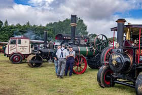 Traction engine enthusiasts at Masham Steam Rally