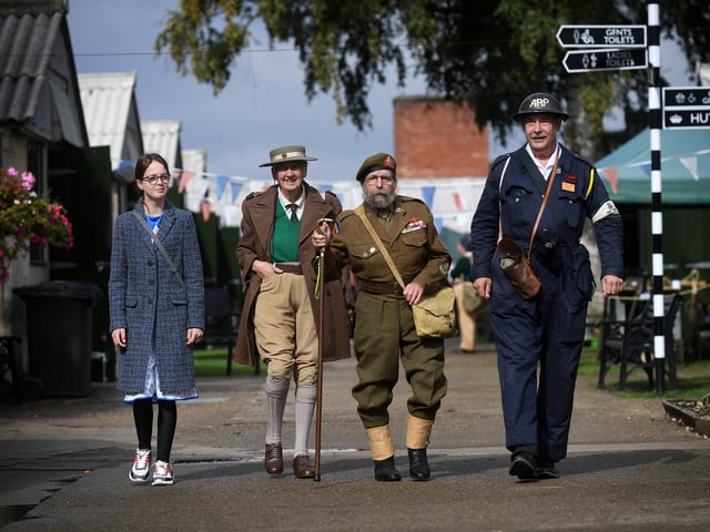 Pictured from left, Mia Farrance-Middleton, Pauline North, David Farrance and Mike Jackson.