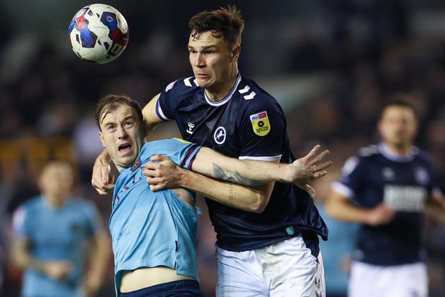 The Millwall centre-back made some vital interventions in their draw with Burnley. He won five aerial duels as his side made it two games unbeaten against the Championship's top two