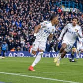 Leeds United's Crysencio Summerville wheels away in celebration after scoring his side's second goal in the 3-2 home win over Championship rivals Middlesbrough. Picture: Tony Johnson.