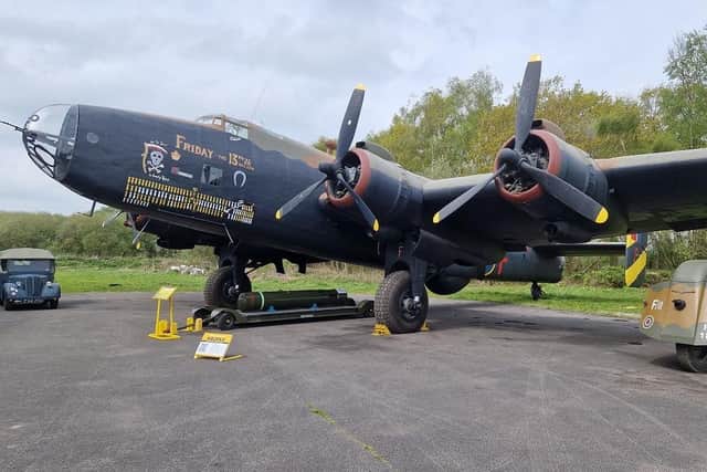 Halifax bomber 'Friday The 13th'. (Pic credit: Yorkshire Air Museum)