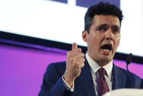 Rail Minister Huw Merriman says the Government is reviewing plans for NPR so that it can find “a better option for Bradford”. PIC: TOLGA AKMEN/AFP via Getty Images