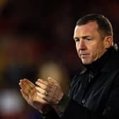 Barnsley boss Neill Collins was unimpressed with his side's first-half display against Exeter City. Image: Bruce Rollinson