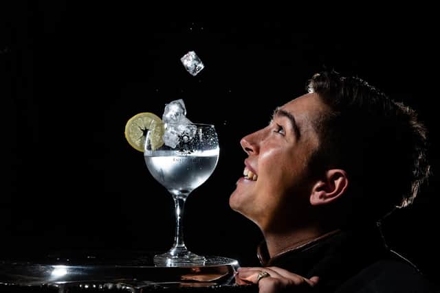 World Gin Day on the 12th June 2021. A global celebration of all things gin. Pictured Oliver Medforth, 25, of Raisthorpe Manor Gins, at Wharram, near Malton, North Yorkshire, who will be celebrating this special day for their business.