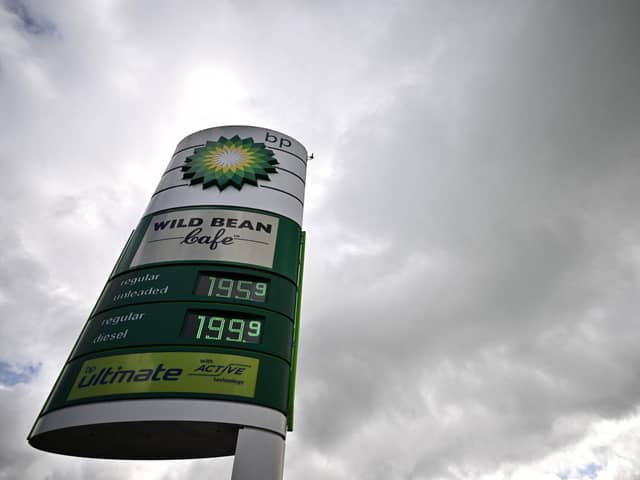 BP sign. Photo by BEN STANSALL/AFP via Getty Images.