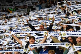 A white-hot atmosphere at Elland Road as Leeds United booked a Wembley date in style after hammering Norwich City. Picture: Jonathan Gawthorpe