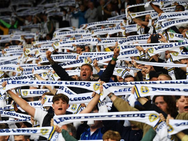 A white-hot atmosphere at Elland Road as Leeds United booked a Wembley date in style after hammering Norwich City. Picture: Jonathan Gawthorpe