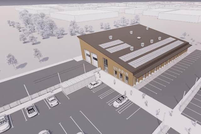 Artist's impression of the new facility at the rail village in Goole